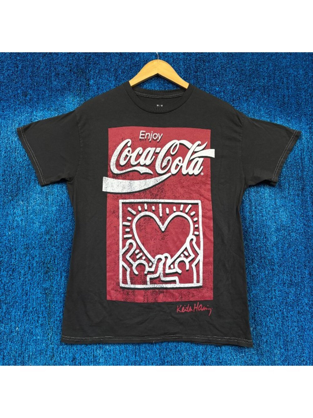 Keith Haring x Coca Cola Graphic T-Shirt Size Medium